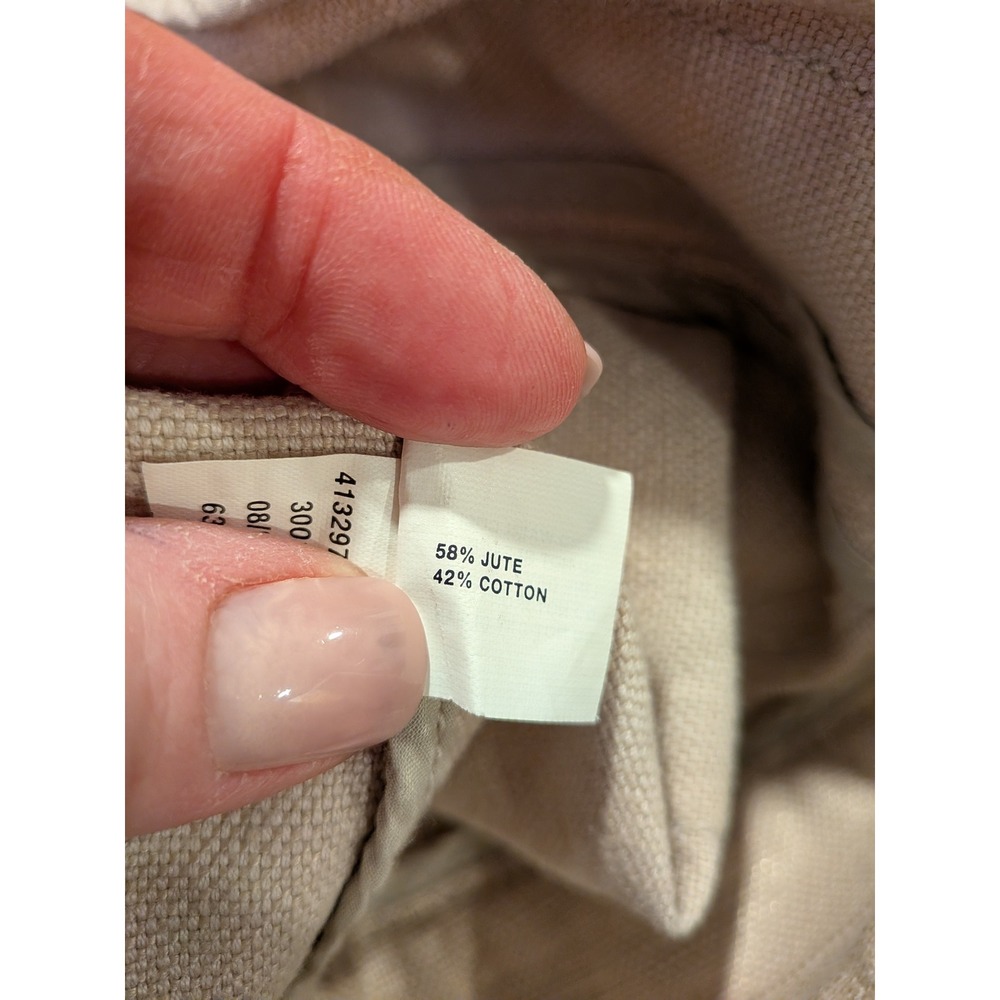 GAP M‎ Beige Flax Frayed Trim Neutral Minimalist Crop Jacket Career Boss Date - Picture 11 of 11